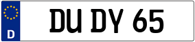 Trailer License Plate